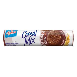 Biscoito Integral Cereal Mix Cacau e Cereais 135g Aymoré