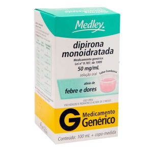Dipirona Sódica 50mg/ml Solução Oral 100Ml Genérico Medley