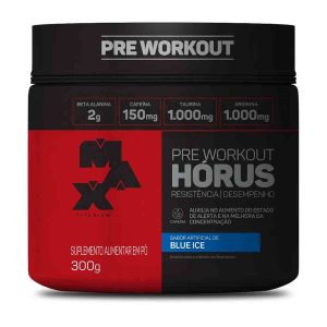 Pre Workout Horus Blue Ice Com 300G Max Titanium