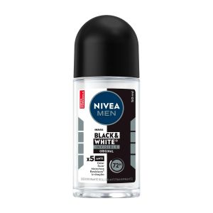 Desodorante Antitranspirante Roll-On Nivea Men Black e White Invisible 72h 50ml