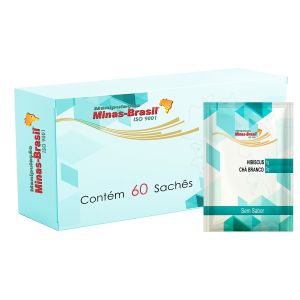 Chá Detox Com Hibiscus e Chá Branco Sem Sabor – 60 Sachês