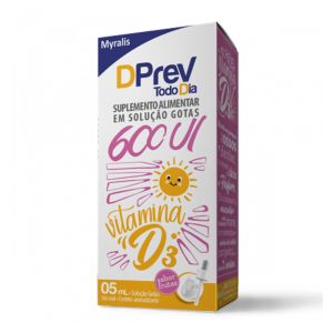 Vitamina D Dprev Todo Dia 600ui Solução Oral Gotas 5ml Myralis