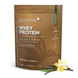 Whey Protein 100% Isolado Natural Vanilla 450g Puravida
