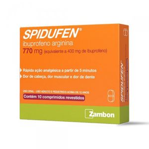 Spidufen 770mg Com 10 Comprimidos