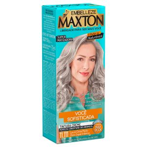 Coloração Maxton Beleza Sofisticada Louro Cinza Super Intenso 11.111 Embelleze