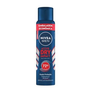 Desodorante Aerosol Dry Impact Masculino Leve 200 Pague 150ML Nivea