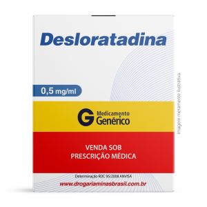Desloratadina 0,5mg/ml Xarope Com 60ml e Seringa Dosadora Génerico Medley