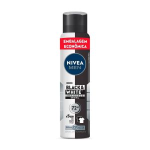 NIVEA MEN Desodorante Aerossol Black e White Invisible Original 200ml