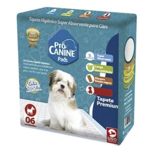 Tapete Higiênico Premium 6 Unidades 80X60 Prócanine Pads