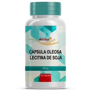 Cápsula Oleosa de Lecitina de Soja 500mg 120 Cápsulas