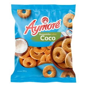 Biscoito Rosquinha Sabor Coco 350g Aymore