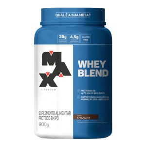Whey Blend Sabor Chocolate Com 900g Max Titanium