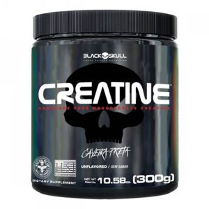 Creatina Creatine Sem Sabor 300g Black Skull