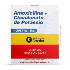Amoxicilina e Clavulanato de Potássio 400/57mg-5ml Suspensão Oral 70ml União Química