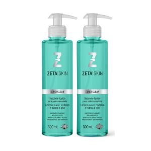 Kit Sabonete Líquido Sensi Clean Peles Sensíveis Com 2 Unidades de 300Ml Cada Zeta Skin