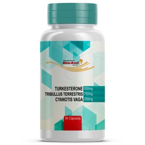 Turkesterone 500mg+Tribullus Terrestris 750mg+Cyanotis Vaga 250mg 90 Cápsulas