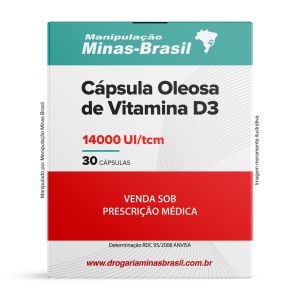 Cápsula Óleosa de Vitamina D3 14000ui/tcm 30 Cápsulas