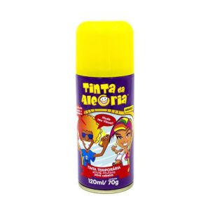 Tinta Da Alegria Temporária Para Cabelo Cor Amarelo 120ml Dalegria