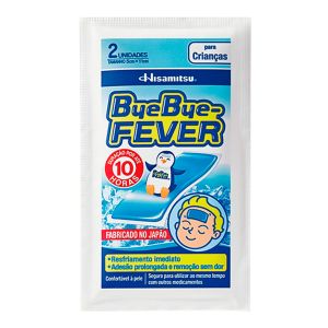 Adesivo Para Alívio da Febre Bye Bye Fever Crianças 2 Unidades Hisamitsu