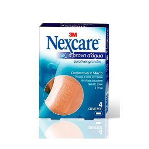 Curativos Grandes Nexcare À Prova D'Água 4 unidades 3M Do Brasil