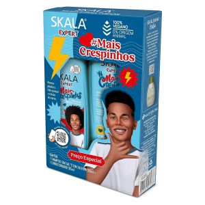 Kit Shampoo e Condicionador Mais Crespinhos Infantil Com 325ml Cada Skala