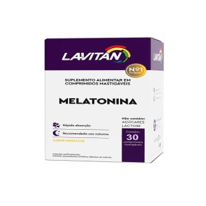 Suplemento Alimentar Lavitan Melatonina 0,21mg Sabor Maracujá Com 30 Compimidos Mastigáveis Cimed