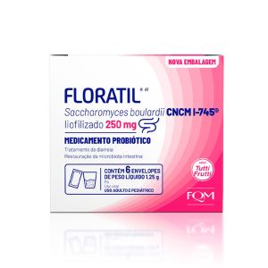 Floratil 250mg Com 6 Envelopes de 1,25g