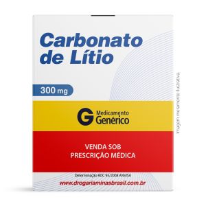 Carbonato de Lítio 300mg Com 60 Comprimidos Genérico Eurofarma