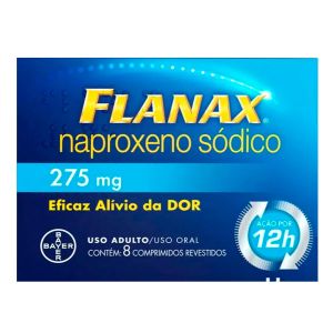 Analgésico Flanax 275mg Com 08 Comprimidos Bayer