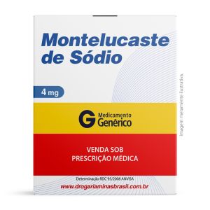 Montelucaste De Sódio 4mg Com 30 Comprimidos Genérico Geolab