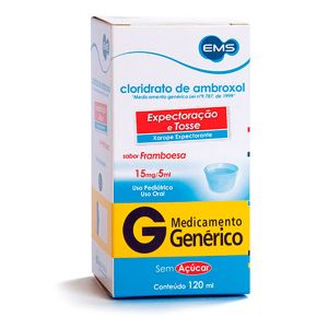Cloridrato de Ambroxol 3mg Xarope 120ml Genérico Ems