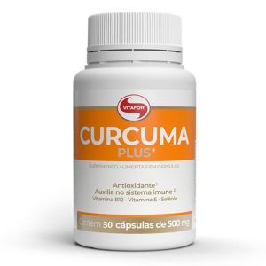 Cúrcuma Plus 500mg Com 30 Cápsulas Vitafor