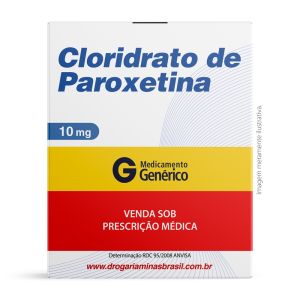 Cloridrato de Paroxetina 10mg Com 20 Comprimidos Genérico Geolab