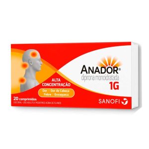 Analgésico Anador 1g Com 20 Comprimidos Sanofi