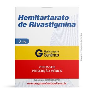 Hemitartarato de Rivastigmina 3mg Caixa Com 30 Cápsulas Ranbaxy