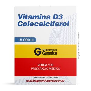 Vitamina D3 Colecalciferol 15.000ui Com 4 Cápsulas Biolab
