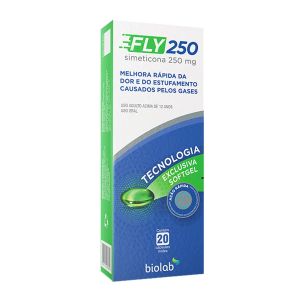 Fly 250 Simeticona 250mg Com 20 Cápsulas Moles Biolab