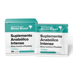 Suplemento Anabólico Intenso Whey Leucina e Phosfator 30 Sachês Frutas Vermelhas