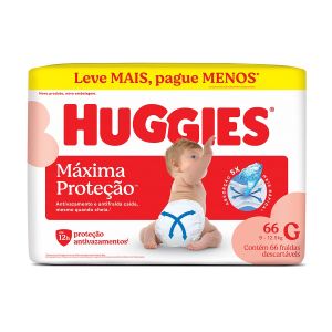 Fralda Huggies Supreme Care Unissex G Com 66 Unidades