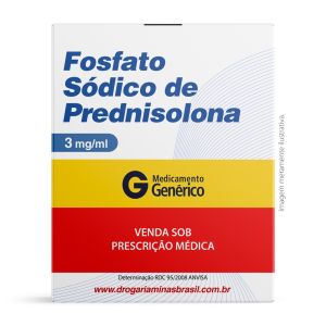 Fosfato Sódico de Prednisolona 3mg/ml Solução Oral 120ml Genérico Biosintética