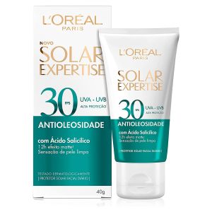 Protetor Solar Facial L'Oréal Paris Solar Expertise Antioleosidade FPS 30 Com 40g
