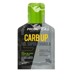 Carb Up Gel Sabor Caldo De Cana Com Limão 1 Sachê 30g Probiótica