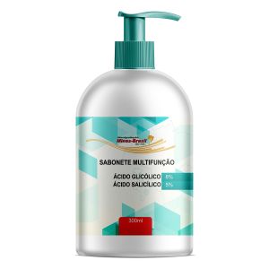 Sabonete Multifunção Ácido Glicólico 8% com Ácido Salicílico 5% 300Ml