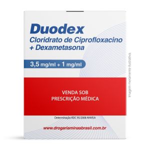 Duodex Cloridrato de Ciprofloxacino 3,5mg/ml + Dexametasona 1mg/ml Solução Oftálmica 5ml Gbio