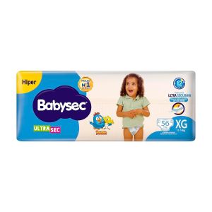 Fralda Ultrasec Hiper Galinha Pintadinha Xg 56 Unidades Babysec