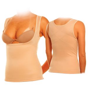 Cinta Modeladora e Postural Feminina Tamanho PP Bege Ideal