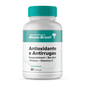Anti-Oxidante E Anti Rugas Com Exsynutriment+Bio Arct+Prolina+Vit C – 30 Cápsulas
