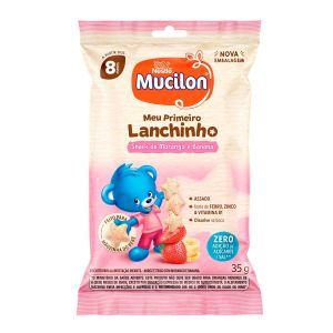 Snack Mucilon Morango e Banana 35g