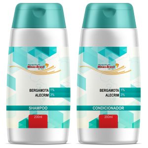 Kit Shampoo e Condicionador Cabelos Danificados Bergamota + Alecrim