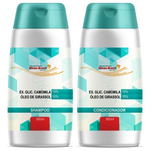 Kit Clareamento Natural Shampoo + Condicionador com Camomila e Girassol 300ml